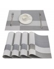 Topfinel Juego de 4 manteles de plástico de bambú de PVC para mesa de comedor Runner ropa de cama alfombra de lugar en accesorio