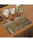 Servilleta de mesa de estilo navideño mesa de comedor mantel de cocina herramienta de mesa almohadilla posavasos café té decorac