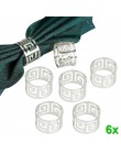 Hogar 6 uds anillos para servilleta servilletero West Dinner toalla anillo servilleta decoración mesa LS OC3116