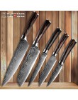 Cuchillos de cocina XITUO, cuchillos de acero inoxidable, venas de Damasco, mango de madera de Color, herramienta de corte Santo