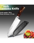 Juego de cuchillos de cocina cuchillos de Chef japoneses 7CR17 440C de acero inoxidable de alto carbono Santoku rebanador de car