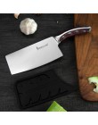 SOWOLL marca 4cr14mov cuchillos de cocina de acero inoxidable cuchillo de cocina de 7 pulgadas cuchillo de cocina de fibra de re