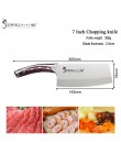 SOWOLL marca 4cr14mov cuchillos de cocina de acero inoxidable cuchillo de cocina de 7 pulgadas cuchillo de cocina de fibra de re