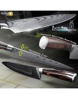 Cuchillo de cocina 8 pulgadas cuchillos de Chef 7CR17 440C alto carbono japonés Acero inoxidable imitado Damasco lijado láser pa