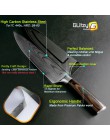 Cuchillo de cocina 8 pulgadas cuchillos de Chef 7CR17 440C alto carbono japonés Acero inoxidable imitado Damasco lijado láser pa