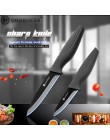 COOBNESS nuevo cuchillo de cerámica de 2 piezas, cuchillo de cocina con mango negro, cuchillo de cocina de cuatro estilos para f
