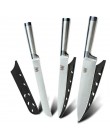 XYj juego de cuchillos de cocina de una pieza 7cr17 cuchillos de estructura de acero inoxidable herramienta de fruta Santoku Che