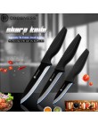Cuchillo de cerámica profesional marca COOBNESS 3 "4" 5 "6" cuchilla negra de Grado Superior cuchillo de cocina con mango negro 