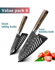 Juego de cuchillos de cocina de acero inoxidable 7CR17 cuchillo de Chef de estilo japonés pan carne cuchilla de cocina de corte 