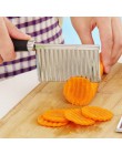 Multifuncional cuchillo con filo ondulado para patatas Acero inoxidable cocina aparato para frutas y vegetales pelador cortador 