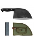 SOWOLL cuchillos de cocina forjados hechos a mano cuchillo de Chef de carnicero Juego de Herramientas de cocina de mango complet