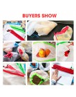 15 Uds malla reutilizable bolsas de producción bolsas lavables para el almacenamiento de la compra de frutas verduras juguetes d