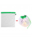 Malla reutilizable bolsa de producción ecológica bolsas para la compra de comestibles frutas vegetales bolsas para almacenamient