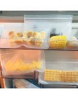 Bolsa de almacenamiento de alimentos reutilizable bolsa de congelador PEVA Ziplock bolsa de silicona superior a prueba de fugas 