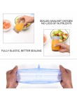 Paquete de 6 tapas elásticas de silicona de Zhangji fundas de plástico herméticas reutilizables duraderas para alimentos se adap