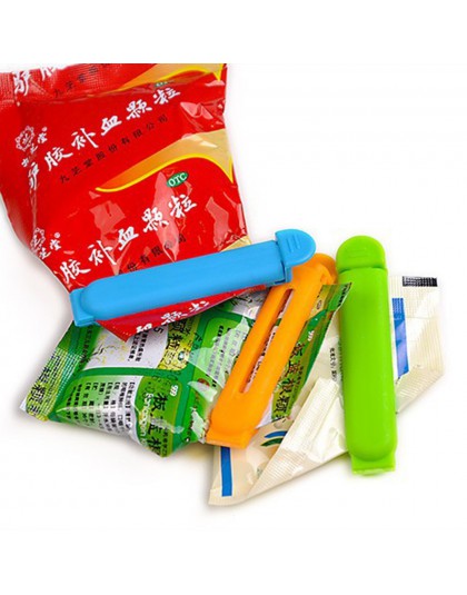 5 unids/set clips para sellado de bolsas de alimentos, sellador de aperitivos, herramienta de almacenamiento de cocina hogareña 