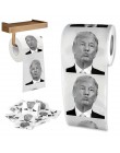 Papel de broma divertida papel mordaza regalo broma creativa baño divertido papel higiénico presidente Donald Trump papel higién