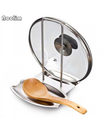 De acero inoxidable Pan olla Rack tapa resto soporte para cuchara casa electrodoméstico los productos para accesorios de cocina