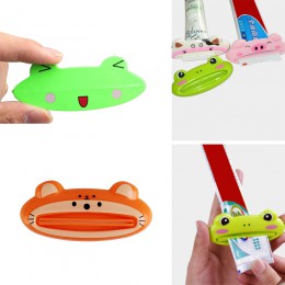 1 unidad de dispensador de pasta de dientes de animales de dibujos animados pasta de dientes exprimidor de labios para extrusión