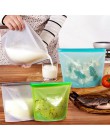 4 Uds. De cocina bolsa de almacenamiento de sellado de alimentos de silicona bolsa de preservación de alimentos refrigerador de 
