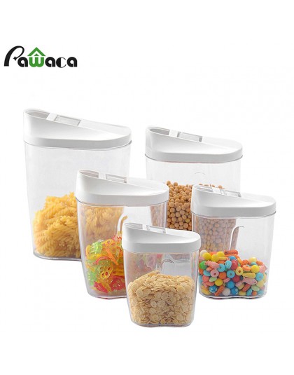 5 uds. Caja de almacenamiento de alimentos conjunto de contenedores transparentes con tapas para cocina alimentos sellados Snack