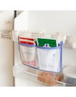 Práctico refrigerador colgante bolsa de malla hogar cocina estuche organizador de almacenamiento fresco espaciador capa estantes