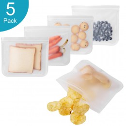 Bolsa de almacenamiento de alimentos sellada al vacío de silicona reutilizable fruta carne leche refrigerador de contenedores bo