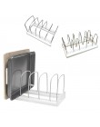 Estante para tapas de ollas ajustable y soporte de tabla de cortar soporte organizador de cocina estantes dobles tabla de cortar
