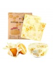 Envolturas reutilizables de cera de abejas de grado alimenticio tapas de tela fresca bolsa de almacenamiento de frutas Eco amiga