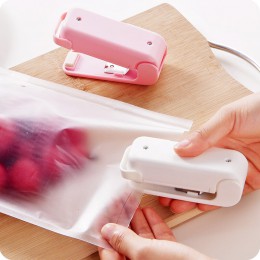 Sellador de calor Portátil Bolsa de almacenamiento de plástico Mini máquina de sellado adhesivo práctico y sellos para alimentos
