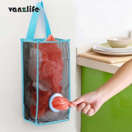 Vanzlife bolsas de basura de cocina colgando bolsa de malla para almacenamiento extracción conveniente bolsa de almacenamiento o