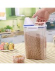 Caja de almacenamiento de alimentos 2019top 2L plástico dispensador de cereales caja de almacenamiento cocina alimentos grano ar