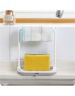 Utensilios de cocina toallero Barra soporte colgante riel organizador estante de almacenamiento utensilios de cocina esponja org