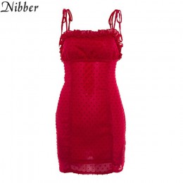 Mini vestido de fiesta de verano sexy con volantes rojos con hombros descubiertos con cordones para el hogar Casual ropa corta c