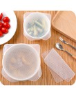 4 unids/lote de sello de silicona reutilizable que mantiene los alimentos frescos sello de envoltura tapas de estiramiento al va