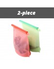 Bolsa reutilizable de silicona para la conservación de alimentos recipiente hermético para almacenamiento utensilio de cocina ve
