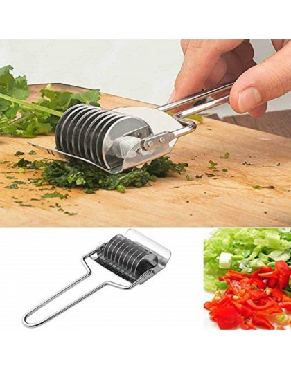 Gadget de acero inoxidable rebanador de cebolla ajo cilantro herramienta cortadora de cocina para la cocina buen asistente
