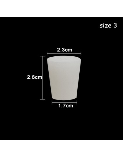 2 unids/lote tapón de silicona sin agujero tapón de goma de calidad alimentaria para fermentación barril Válvula de esclusa