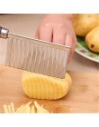 Nuevo cortador de patatas de acero inoxidable, masa, fruta, arruga, rebanadora ondulada, cuchillo, cortador de patatas, máquina 