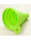 CHASANWAN 1 Pza Mini Gel de silicona plegable tolva de embudo herramientas de cocina utensilios de cocina accesorios de cocina