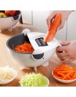 Cortadora de mandolina 9 en 1 cortadora de verduras pelador de zanahorias rallador de cebolla con colador cocina accesorios cort