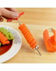 Cortador Manual de tornillo espiral mango de plástico PP + alambre de acero inoxidable patata zanahoria pepino verduras espiral 