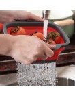 Accesorios de cocina herramientas de lavado plegable de frutas vegetales colador portátil escurridor plegable utensilios de coci