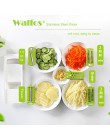 WALFOS pelador tipo mandolina rallador de verduras herramientas de corte con 5 hojas rallador de zanahoria cebolla rebanador de 