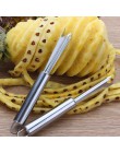 Portable antideslizante de acero inoxidable fruta piña pelador fácil limpieza tenedor frutas herramientas de cocina