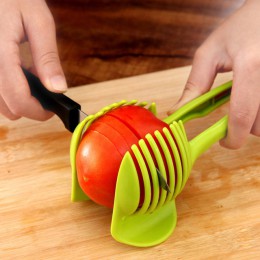 1 Uds. Cortador de tomate herramienta de plástico cortador de frutas, cortador perfecto, cortador de patata de cebolla y tomate,