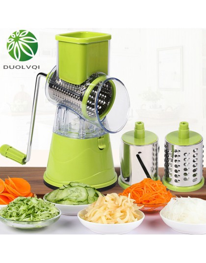 Duolvqi cortador multifuncional de verduras cortador de verduras y patatas rebanadas trituradas utensilios de cocina prácticos