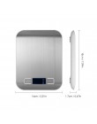 Báscula de Cocina Digital de 5 kg/10 kg 1g báscula de cocina electrónica báscula de acero inoxidable de 10kg con pantalla Lcd he