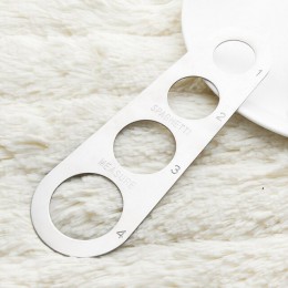 Fácil limpieza Pasta herramienta de medir, Regla 4 ración de acero inoxidable medidor de espagueti suministros de cocina herrami