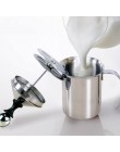 800/400ML bomba de espuma de leche de acero inoxidable mezclador de café vaporizador de leche Cappuccino Latte doble malla espum